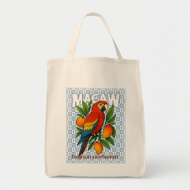 Tote Bag Macaw-perrot (Devant)