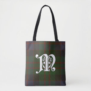 Tote Bag MacDonald Clan Tartan Monogramme