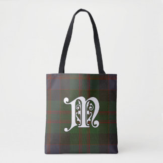 Tote Bag MacDonald Clan Tartan Monogramme