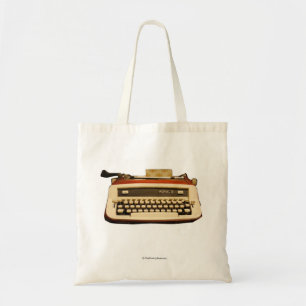 Tote Bag Machine à écrire royale rouge