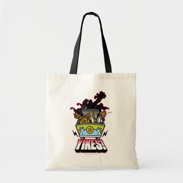 Tote Bag Machine Mystère "Yikes !" Dessin (Devant)