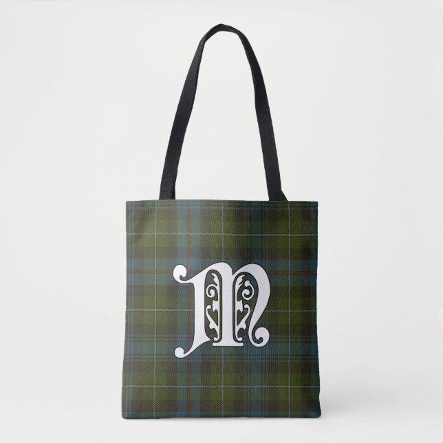 Tote Bag MacKenzie Clan Tartan Monogramme (Devant)