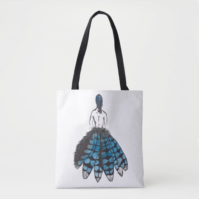 Tote Bag Madame de geai bleu (Devant)