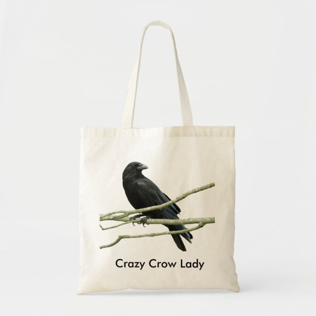 Tote Bag Madame folle Fourre-tout de corneille (Devant)