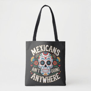 Tote Bag MAGA Mexicains ne vont nulle part dans le crâne de