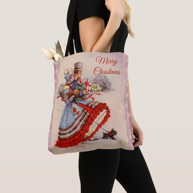 Tote Bag Magasin de Noël à l'ancienne (De près)