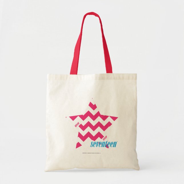 Tote Bag Magenta 2 de zigzag (Devant)