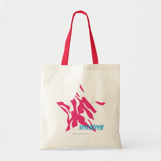 Tote Bag Magenta 4 de zèbre (Devant)