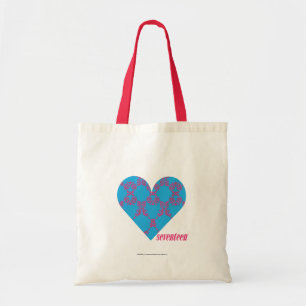 Tote Bag Magenta-Aqua 3 de damassé