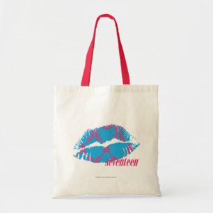 Tote Bag Magenta-Aqua de damassé