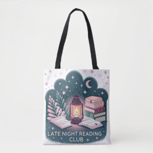 Tote Bag Magic Late Night Reading Club Lantern et Livres