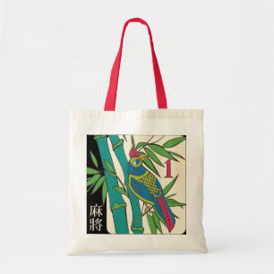 Tote Bag Mah Jongg Tiles Bird Fourre-tout