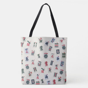 Tote Bag MahJongg jeu tuiles symboles design