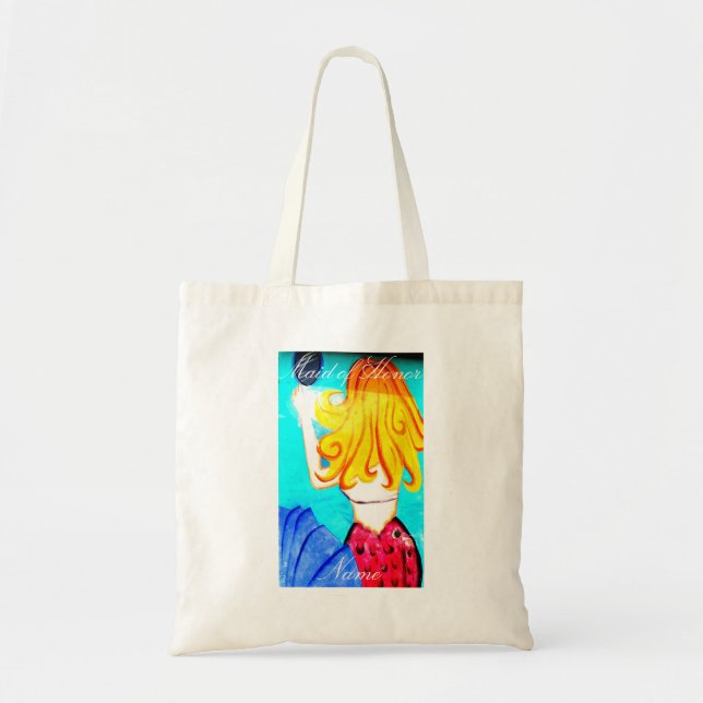 Tote Bag Maid of Honor blonde mermaid (Devant)