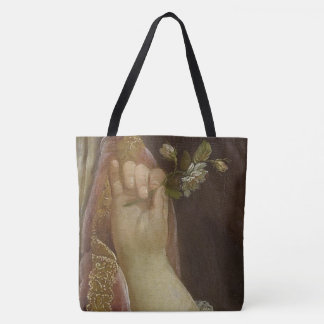 Tote Bag Main et fleurs