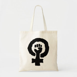 Tote Bag Main femelle de solidarité de symbole