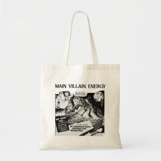 Tote Bag Main Villageois Energy Vintage Comic noir et blanc