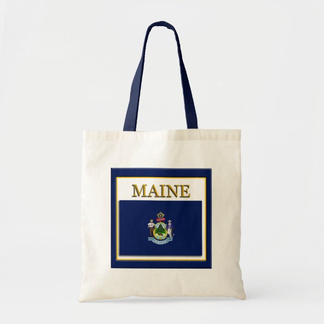 Tote Bag Maine Flag Design (Devant)
