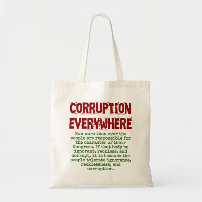 Tote Bag Maintenant plus que jamais - Citation de corruptio (Devant)