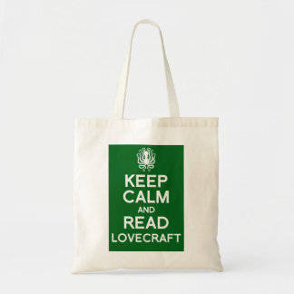 Tote Bag Maintenez calme et lisez le cartable de Lovecraft