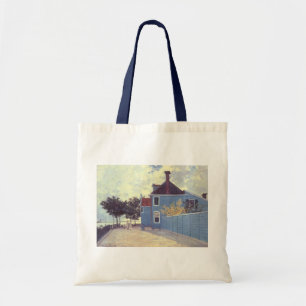 Tote Bag Maison bleue à Zaandam de Claude Monet
