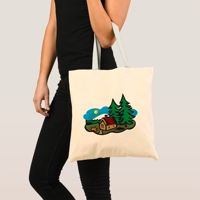 Tote Bag Maison Dans Les Bois (Créateur téléchargé)