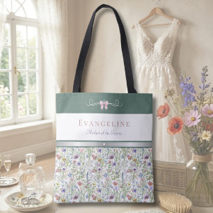 Tote Bag Maison de Luxe Cottagecore Fleur Sauvage Mère du M