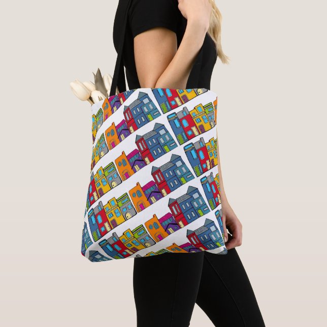 Tote Bag Maison de rangée Washington DC (De près)