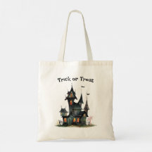 Maison déplaisante Halloween Tricot ou traitement