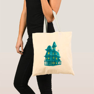 Tote Bag Maison Hantée Fantôme Halloween Manoir Fantôme
