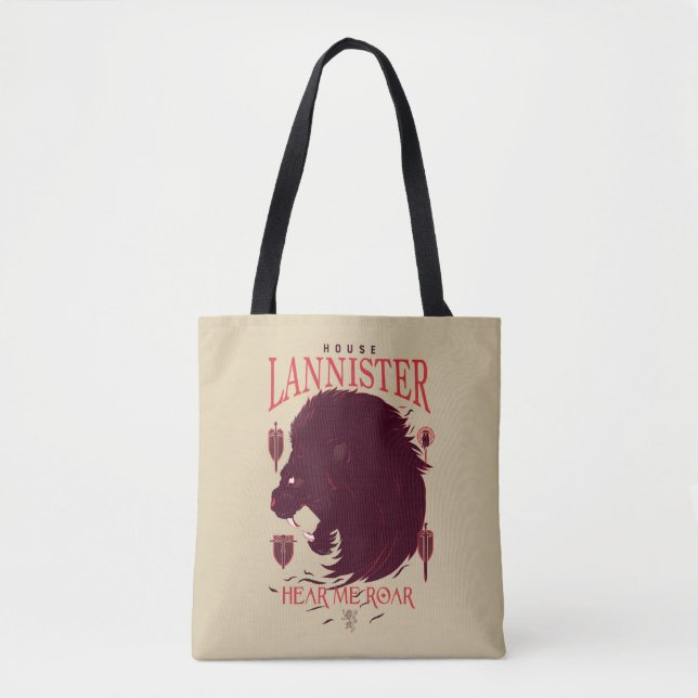 Tote Bag Maison Lannister - Entendez-moi Roar (Devant)