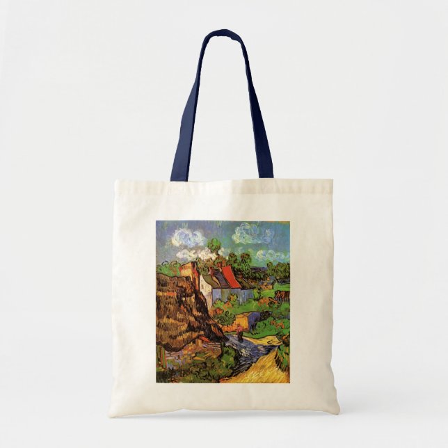 Tote Bag Maisons à Auvers par Vincent van Gogh (Devant)