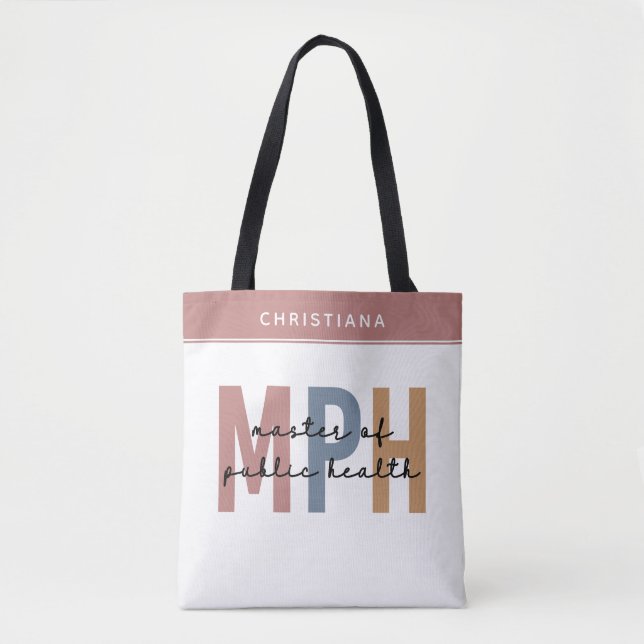 Tote Bag Maîtrise personnalisée en santé publique (Devant)
