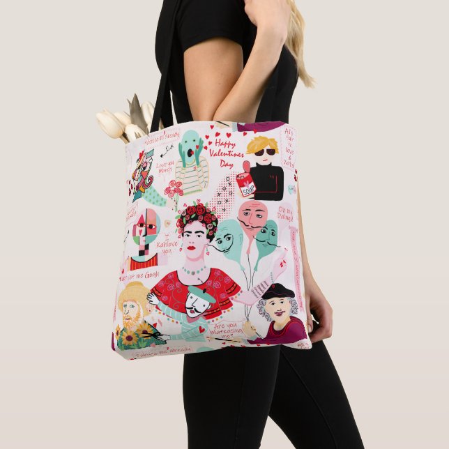 Tote Bag Maîtriser l'art de Valentines Fourre-tout (De près)