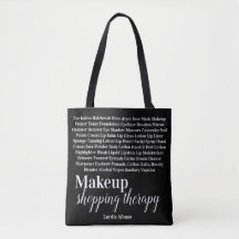 Tote Bag Makeup Shopping Therapy