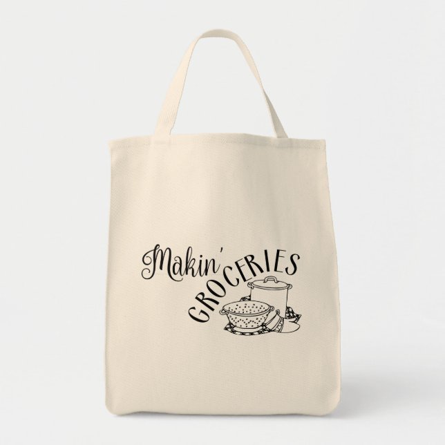 Tote Bag Makin Épicerie Sud Amusants (Devant)