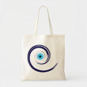 Tote Bag Mal OeilMal Oeil Artiste Bleu Grec
