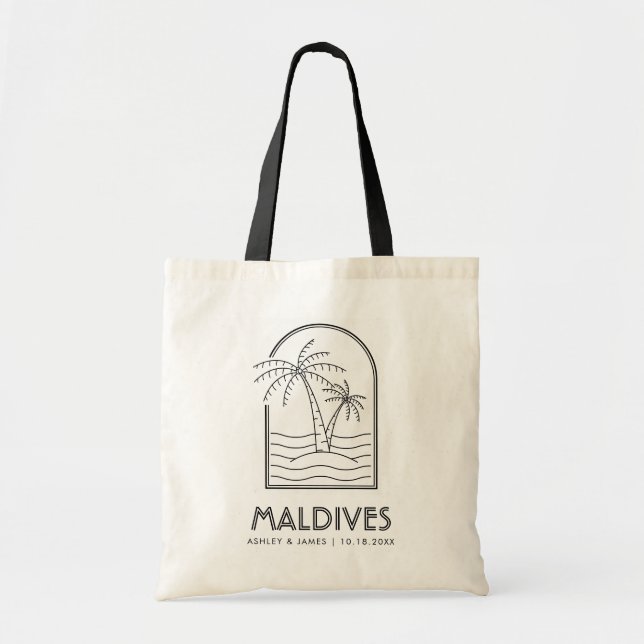 Tote Bag Maldives Mariage Week-end Destination Mariage (Devant)