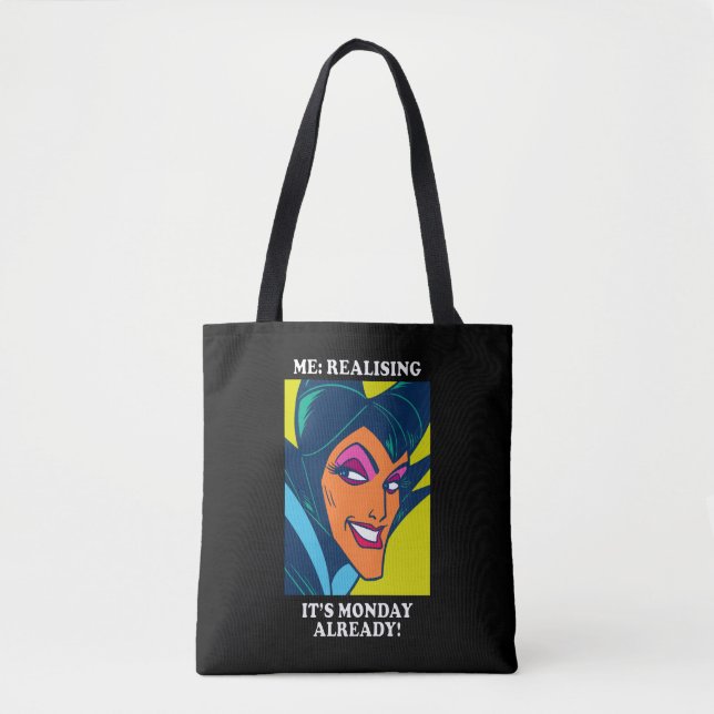 Tote Bag Maléfique | Réaliser c'est lundi Déjà (Devant)