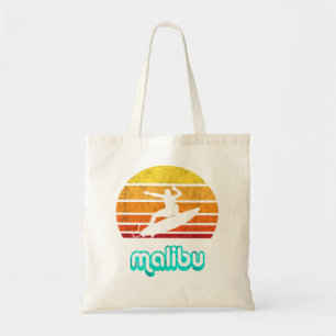 Tote Bag Malibu Souvenir Retro Surfing Vintage California T