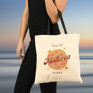 Tote Bag Mallorca Espagne vacances Retro plage