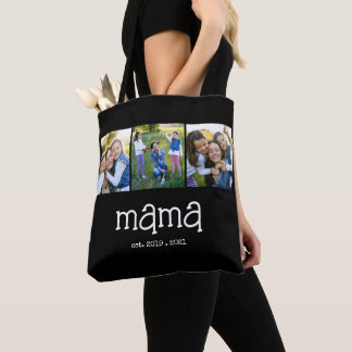 Tote Bag Mama a établi la photo noire moderne 3