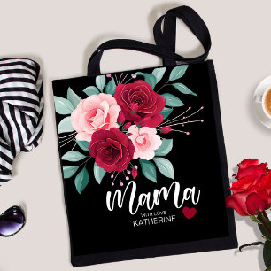 Tote Bag Mama aquarelle florale élégante