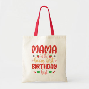 Tote Bag Mama Of The Berry Birthday Sweet Mom Strawberries