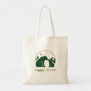Tote Bag Mama Ours et Ourson Personnalisés pour la Fête des