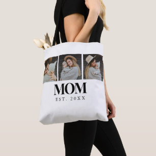 Tote Bag Maman a établi la typographie noire 3 Photo