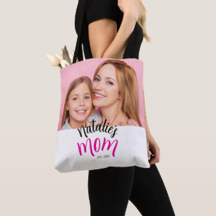 Tote Bag Maman a établi le nom de l'enfant personnalisé ann