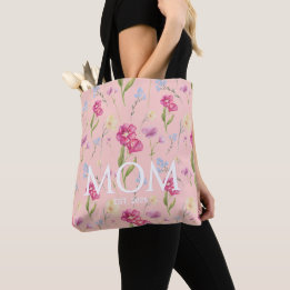 Tote Bag Maman a établi un nouveau cadeau de maman Fleur fl