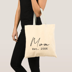 Tote Bag Maman a établi un nouveau script élégant simple Ma