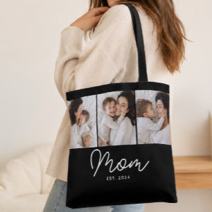 Tote Bag Maman a établi un script noir 3 Photo